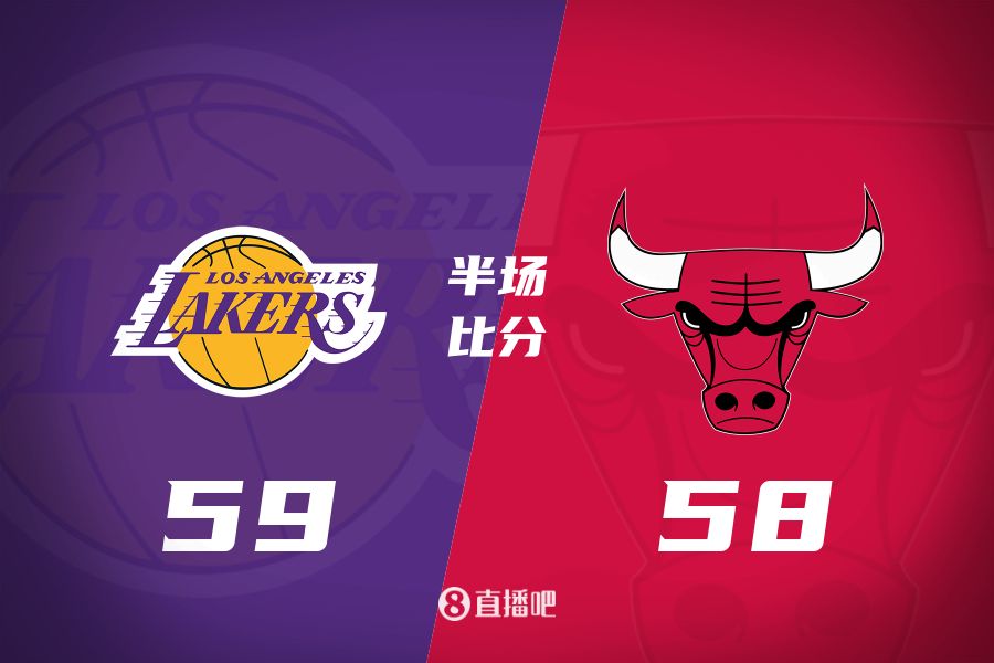 文森特壓哨三分&詹姆斯10+5+7！湖人半場(chǎng)反超公牛1分