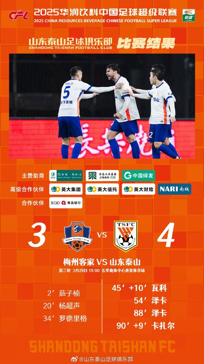 從0-3到4-3，這是一場(chǎng)彰顯堅(jiān)韌不拔泰山足球精神的戰(zhàn)斗！