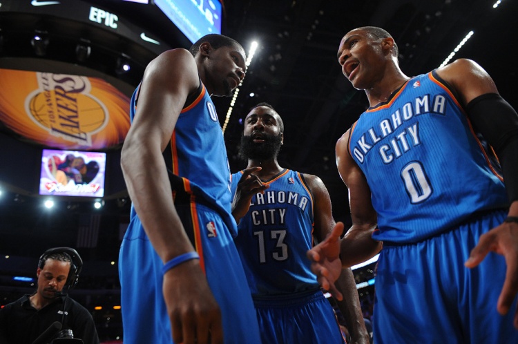 雷霆三少得分全部進(jìn)入歷史前20！他們是NBA歷史最大的如果嗎？